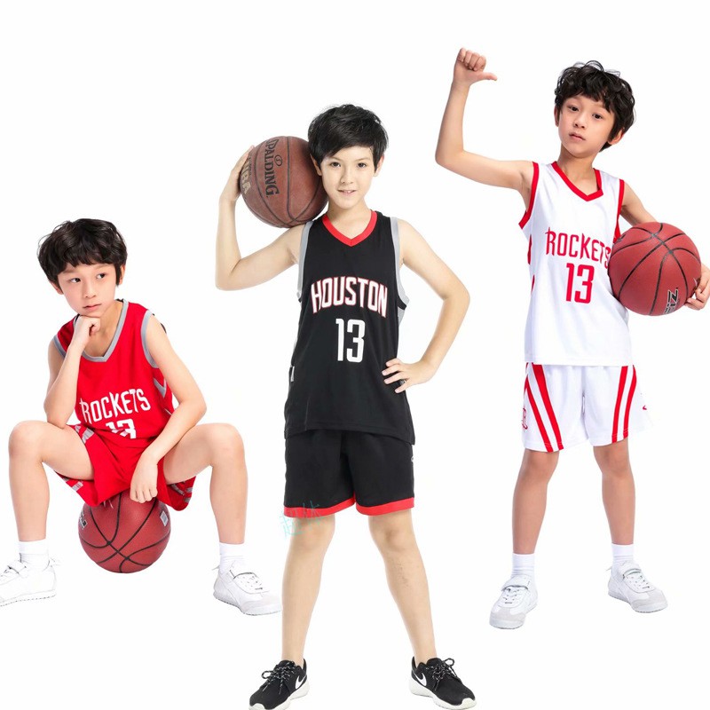 休士頓火箭13號詹姆斯哈登球衣兒童 Harden Jersey for Kids 小孩籃球服籃球衣 幼稚園表演服