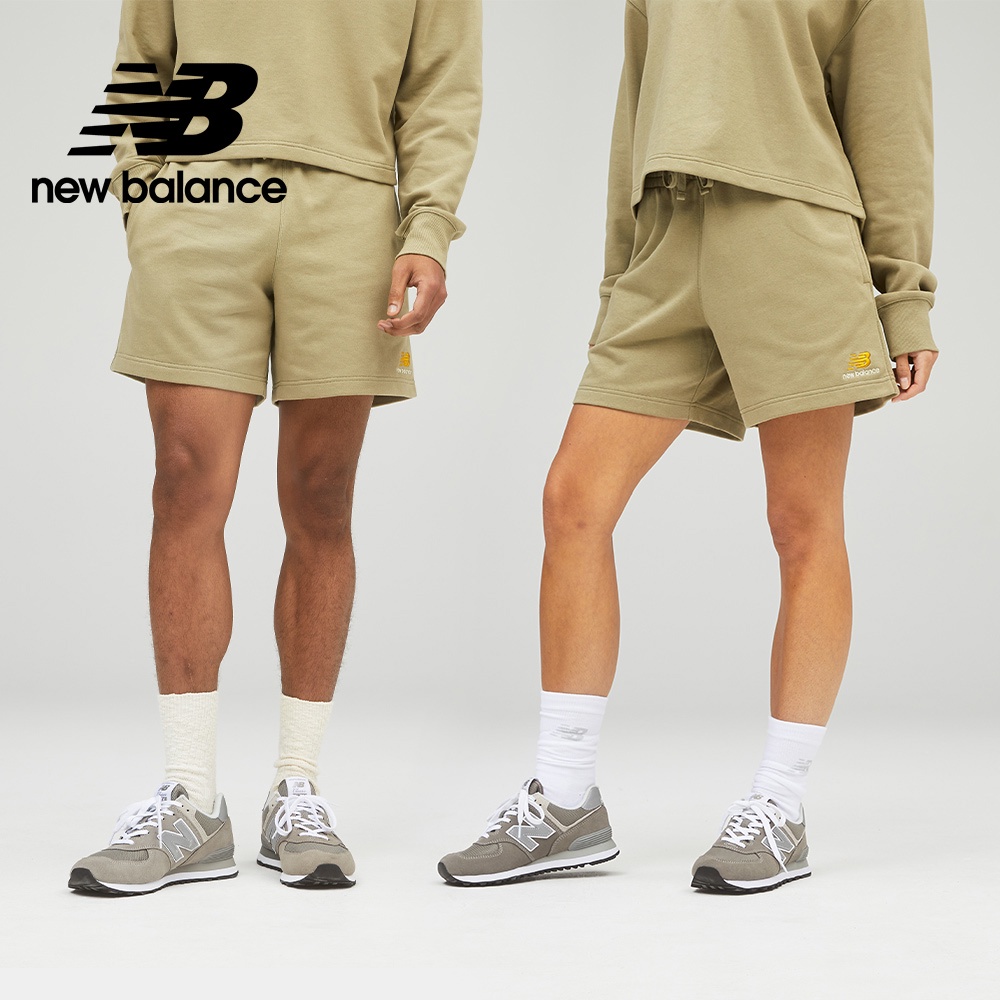 【New Balance】 NB 棉質短褲_中性_橄欖綠_US21500TCO