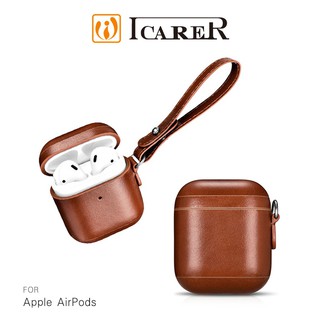 強尼拍賣~ICARER Apple AirPods 復古側耳掛繩真皮套(精裝)