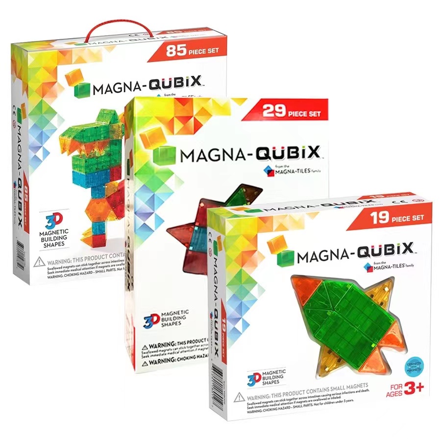 Magna Tiles Qubix 磁力積木 磁力片 85片/29片/19片