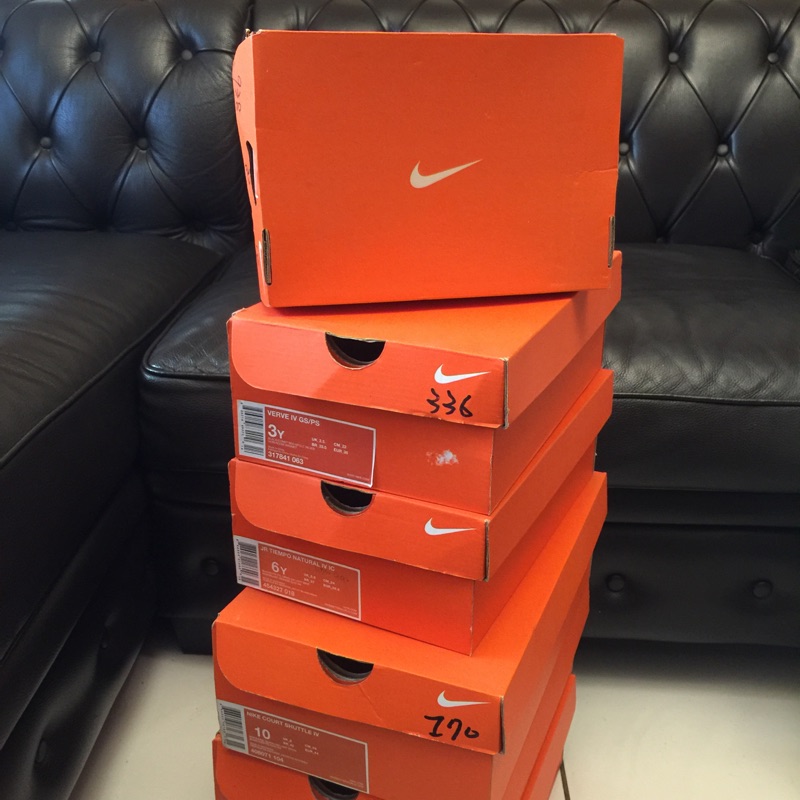 正版耐吉Nike運動鞋球鞋空鞋盒/空紙盒/空紙箱/收納盒收納箱～ Nike