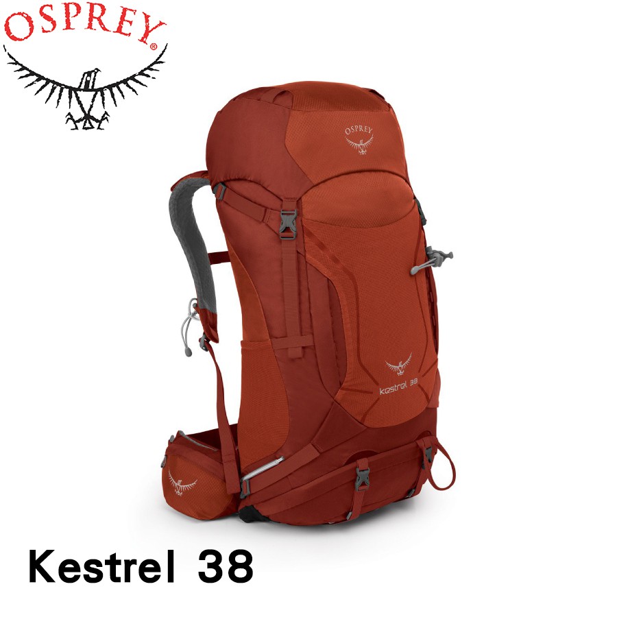 OSPREY 美國 Kestrel 38《赤火紅M/L》男款 登山背包/登山旅行/Kestrel 38/悠遊山水