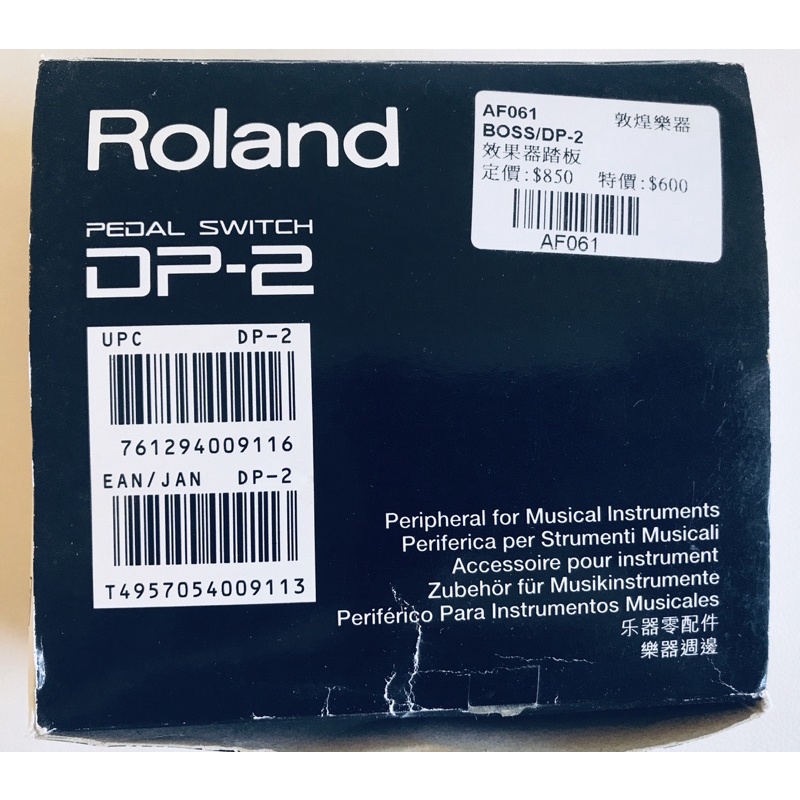 Roland DP-2 電鋼琴電子琴音量延音踏板