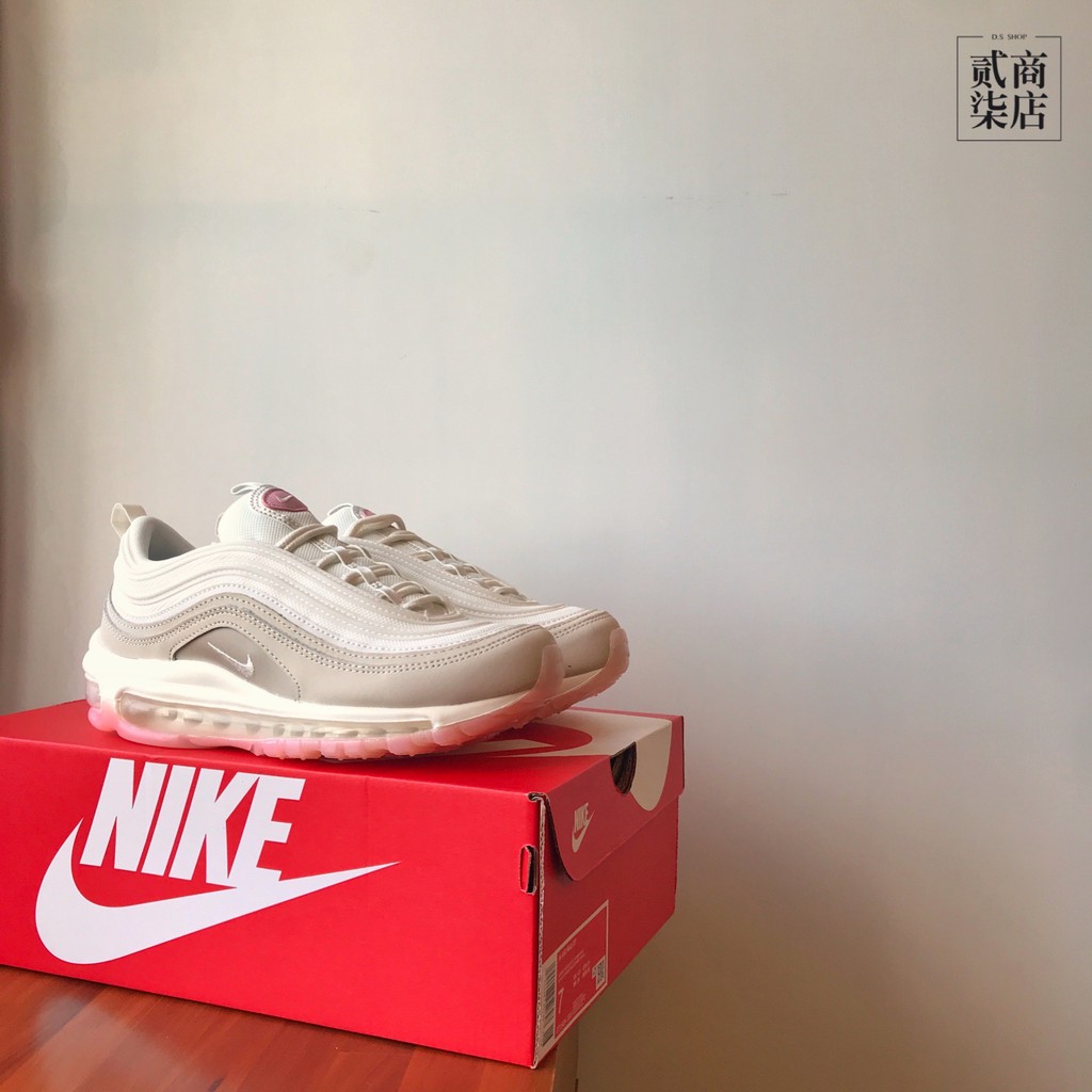(貳柒商店) Nike Air Max 97 女款 奶茶色 米白色 粉色 裸粉 氣墊 休閒鞋 CT1904-100