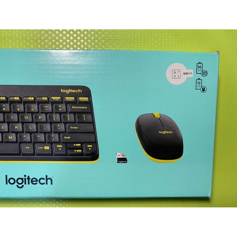 LOGITECH無限鍵盤滑鼠 MK240 NANO 附滑鼠墊
