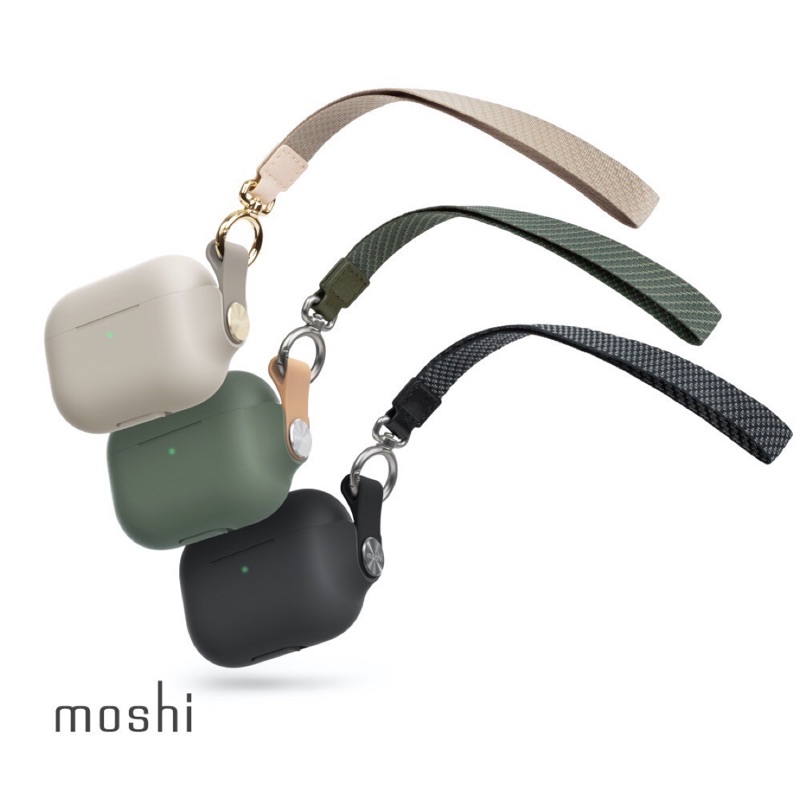 Moshi Pebbo for AirPods 3 / Pro 專用 藍牙耳機充電盒保護套 (附可拆式腕帶)