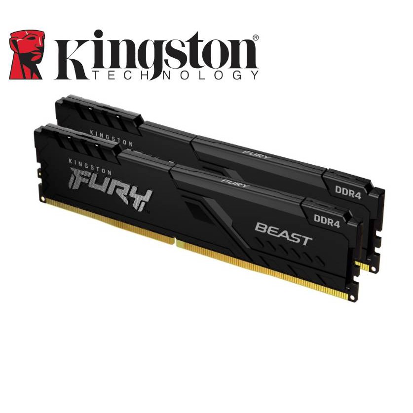 金士頓 Fury DDR4 3200 32G 黑-超頻散熱片(16GBx2) 記憶體 現貨 廠商直送