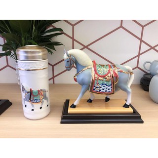 乾唐軒活瓷 | 盛世寶馬之清代•皇家寶馬隨身杯—氣定神閑 安逸吉祥 / 大 / 特雙 / 彩金 / 6款之6