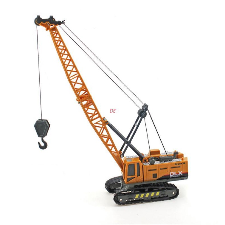 De Crane Toy工程車1:50壓鑄工程玩具卡車拖拉機高仿真男孩機器模型玩具兒童