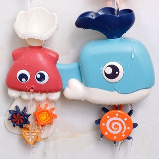 出清款式❤️🌟臺灣現貨/附發票🌟❤️愛卡樂賣場❤️🌈鯨魚轉轉樂 寶寶玩水噴水玩具 兒童洗澡玩具