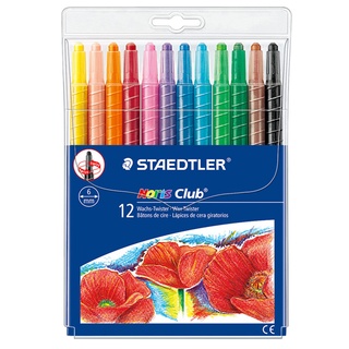 【施德樓STAEDTLER】快樂學園 旋轉蠟筆／12色 TAAZE讀冊生活網路書店