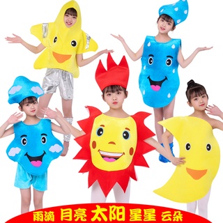 cosplay派對小屋六一節兒童水果服演出道具太陽星星表演環保蔬菜幼兒園節目演出服