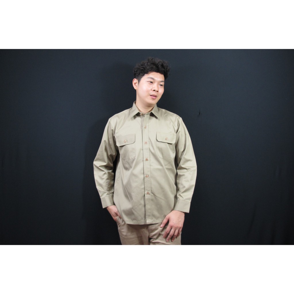 スクールシャツ 長袖 正統派制服 白シャツ 無地 透けない ゆったり 形態安定 防汚加工 開襟 吸汗速乾 男女通用 Csq 即出荷