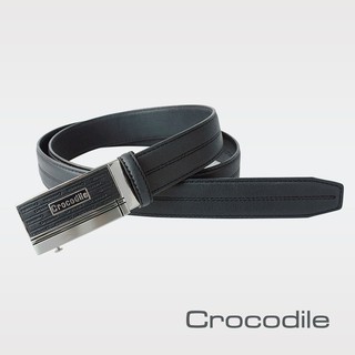 Crocodile 鱷魚皮件 真皮皮帶 自動扣皮帶 自動皮帶Mico-fit 荔紋真皮0101-42015-01