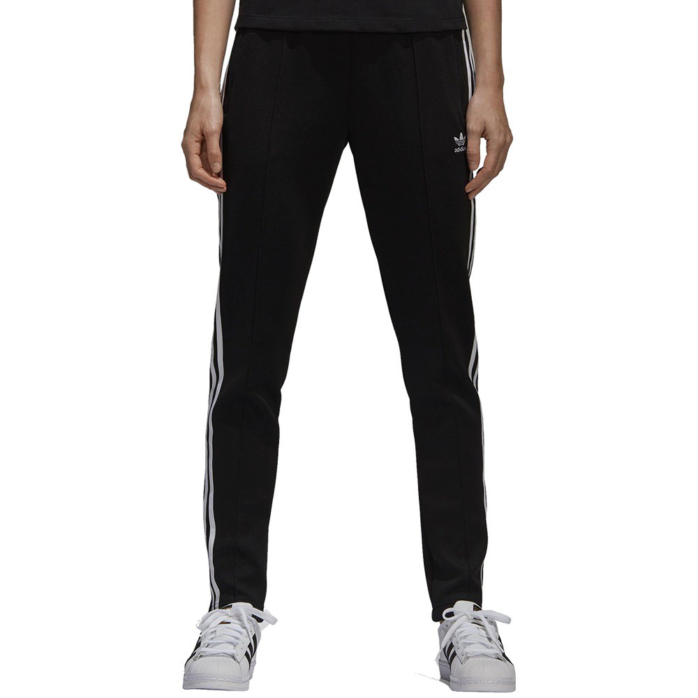 ADIDAS 女 W SST TRACK PANTS BLACK 合身運動長褲 黑【A-KAY0】【CE2400】