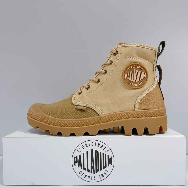 PALLADIUM PAMPA SHADE 75 男女款 米黃 經典 紀念系列 軍靴 休閒靴 77953-230