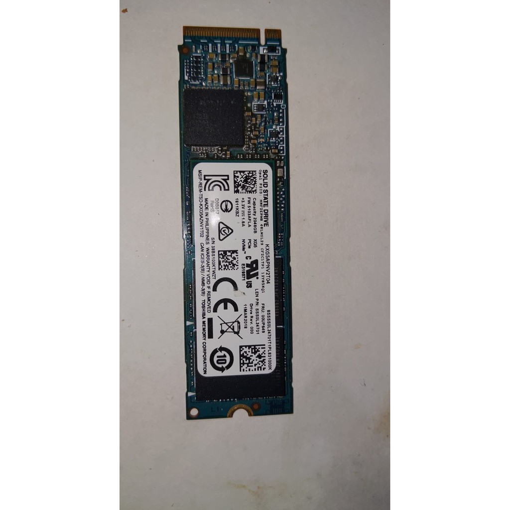 Toshiba 東芝 SSD 固態硬碟 XG5  2TB M.2 2280 PCIe