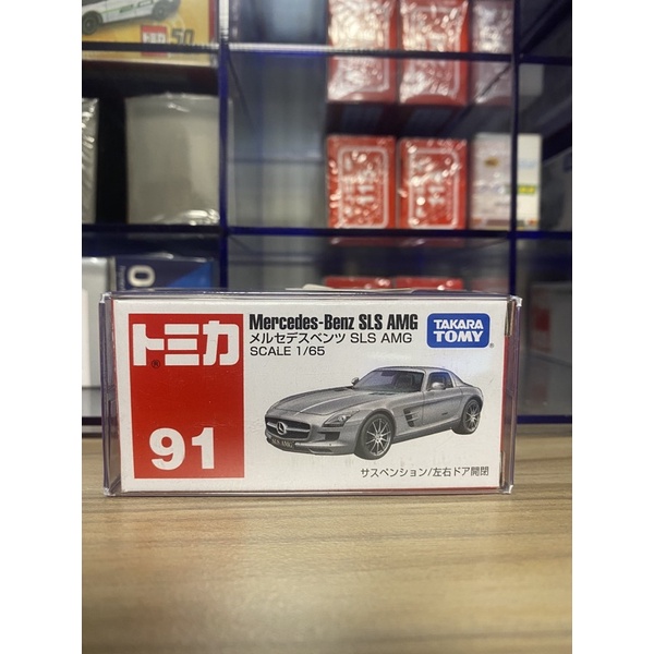 絕版 91 TOMICA 賓士 No.91 Mercedes-Benz SLS AMG 多美 附膠盒