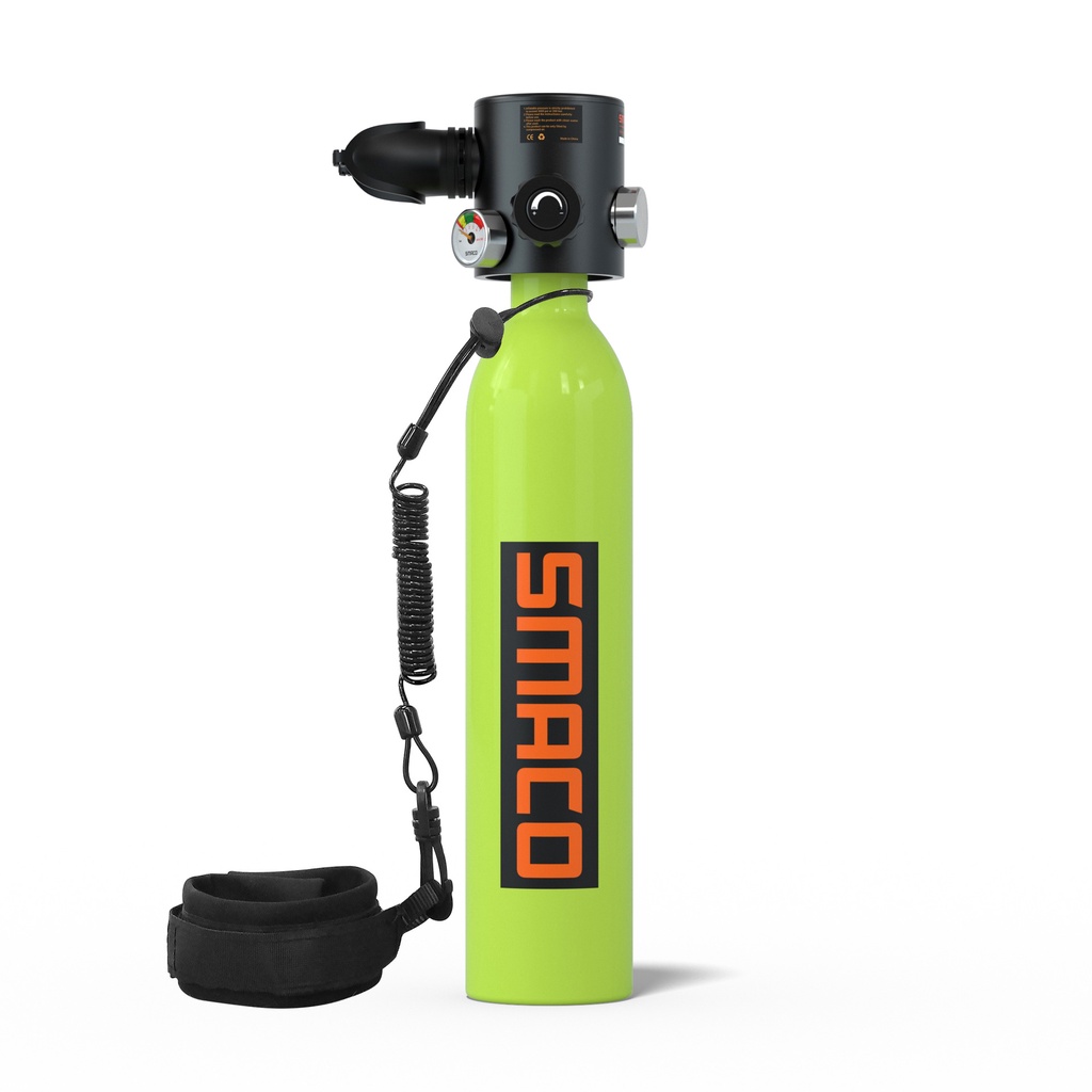 ۩SMACO 賽麥客新款 S500恒壓0.7L容量 潛水呼吸器  便攜潛水氧氣瓶