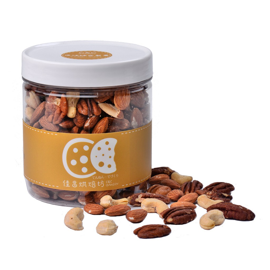 極鮮堅果-無調味綜合堅果 400g/罐-佳昌烘焙坊