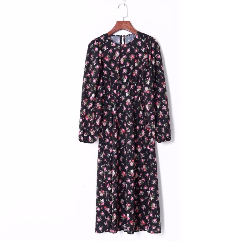 Dress23 Gmy Dress gamis Dress 頭巾連衣裙頭巾尺寸 s 花卉圖案批發衣服 pekanbaru