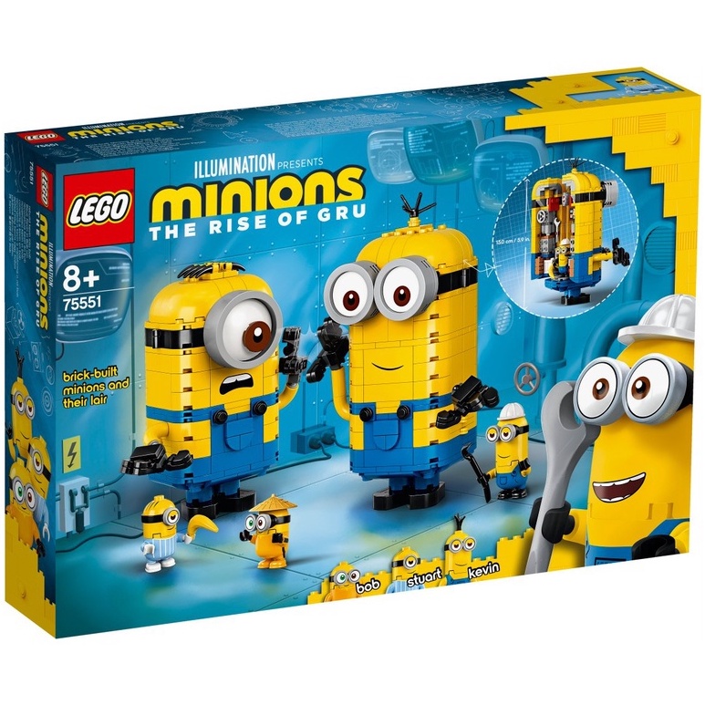 【台中OX創玩所】 LEGO 75551 小小兵系列 磚拼小小兵與他們的基地 MINIONS 樂高