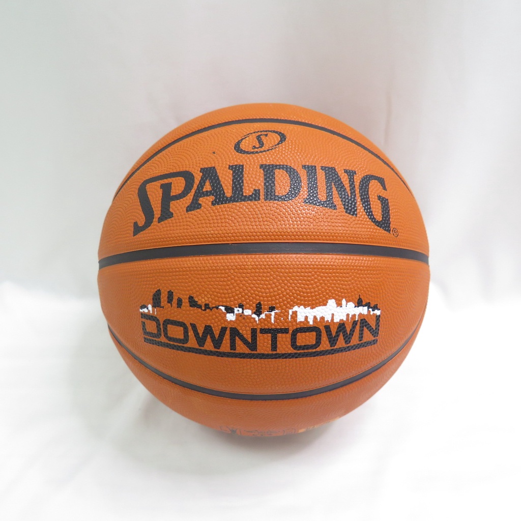 SPALDING 斯伯丁 SP DOWNTOWN 七號籃球 橡膠籃球 SPA84363 棕【iSport商城】