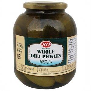 ~* 蝦皮代開發票 *~ 超取限一瓶 SO 醃酸黃瓜 WHOLE DILL PICKLES 1400克 可搭熱狗 沙拉