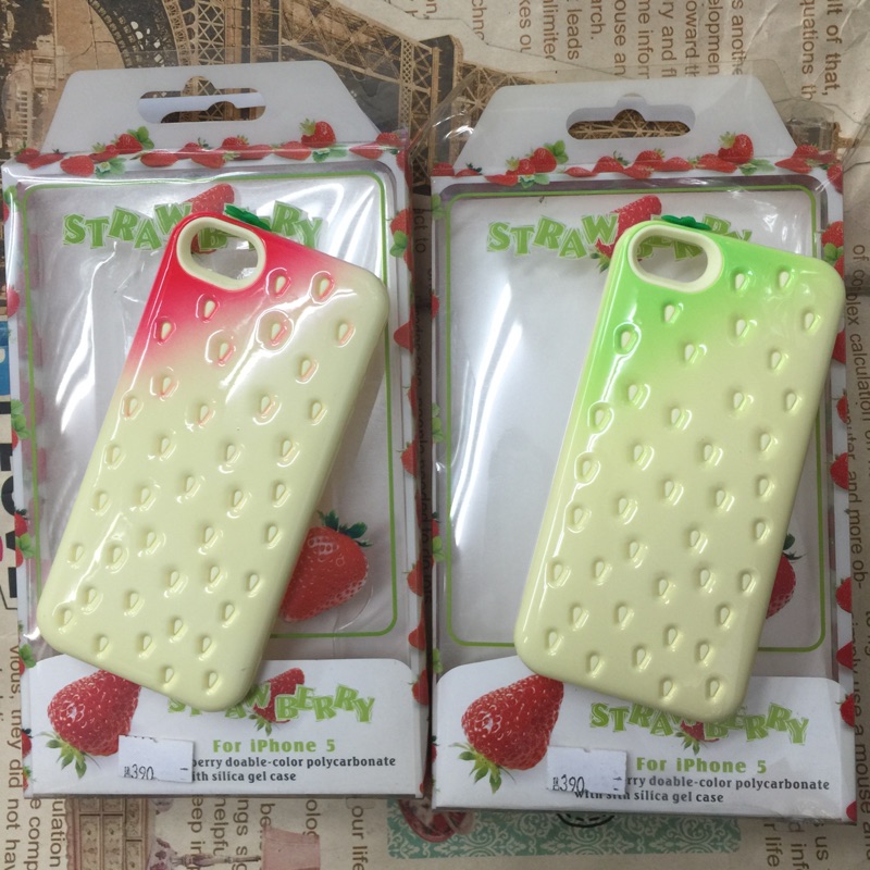 iphone5 iphone5s iPhone se專用草莓造型保護套