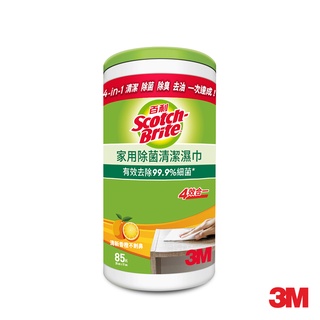 (加價購)3M 百利家用除菌清潔濕巾桶裝-85入