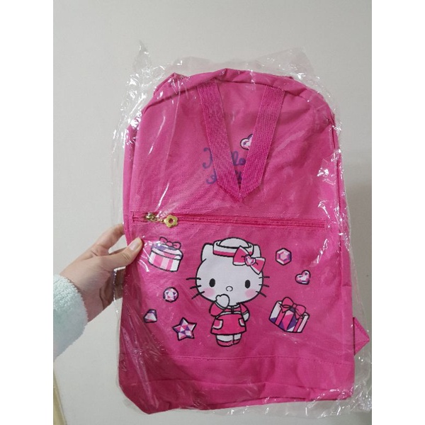 MomoShop 全新正版 HelloKitty 經典桃紅後背包 SOGO來店禮 現貨