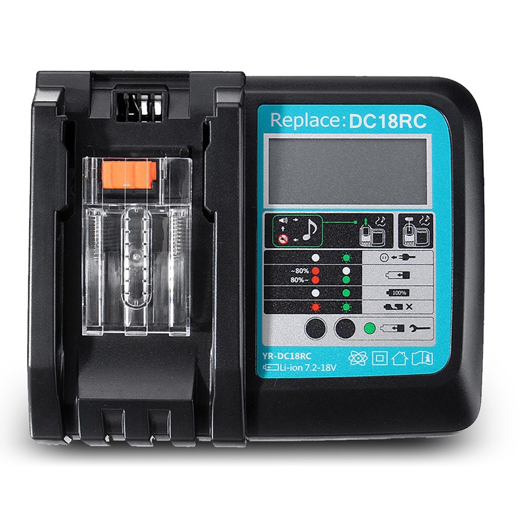 更換 DC18RC 鋰離子電池充電器適用於牧田 14.4V 18V Bl1830 Bl1430 Dc18Ra 電源 DC