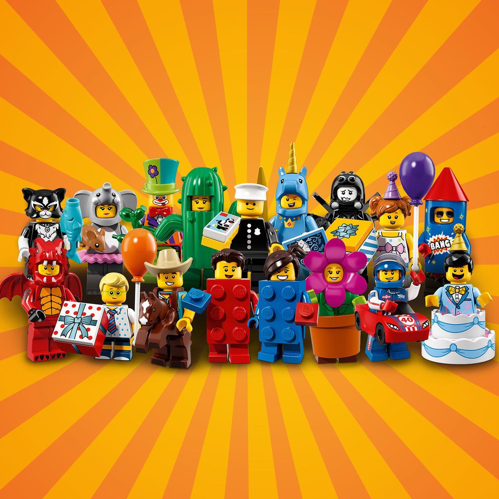 LEGO 樂高 71021 #18代派對人偶抽抽包 小全套16隻 無警察 &lt;全新現貨&gt;