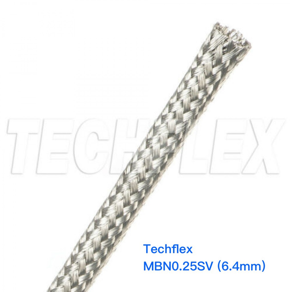 1公尺 美國Techflex MBN0.25SV (6.4mm) 純銅鍍錫 金屬隔離網 金屬套管