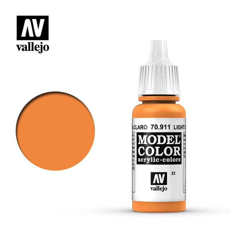 【龍門】Vallejo Model Color 淺橘色 Light Orange 70911 (22)