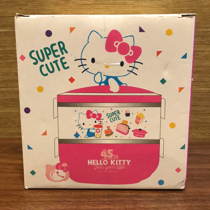 Hello Kitty 不鏽鋼 雙層 便當盒