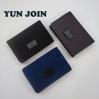 🎀【五洲】💎YUN JOIN單寧尼龍 高階牛津紗 對折式皮夾/零錢包 極致輕薄🔫快速出貨