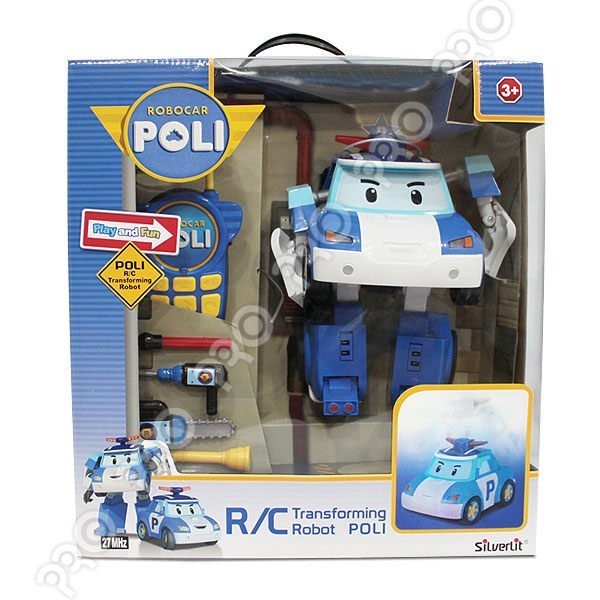 【Silverlit】POLI 10吋 變形遙控波力/波力/遙控車/可變形 / 玳兒玩具