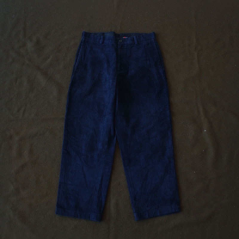 都市廢棄所 古著 vintage Brooks Brothers 燈芯絨 長褲 保暖 深藍色 打褶褲 寬褲