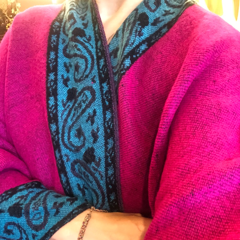異國風 西藏 披風圍巾 造型 超級百搭