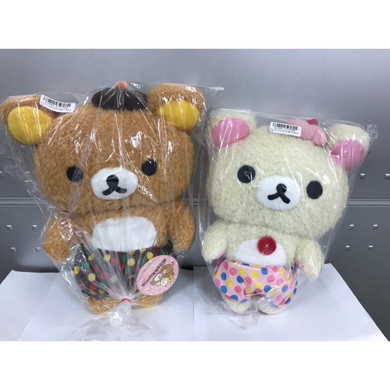 Toreba 日本空運 正版景品rilakkuma 拉拉熊 懶懶熊 小白熊 彩色點點 玩偶娃娃