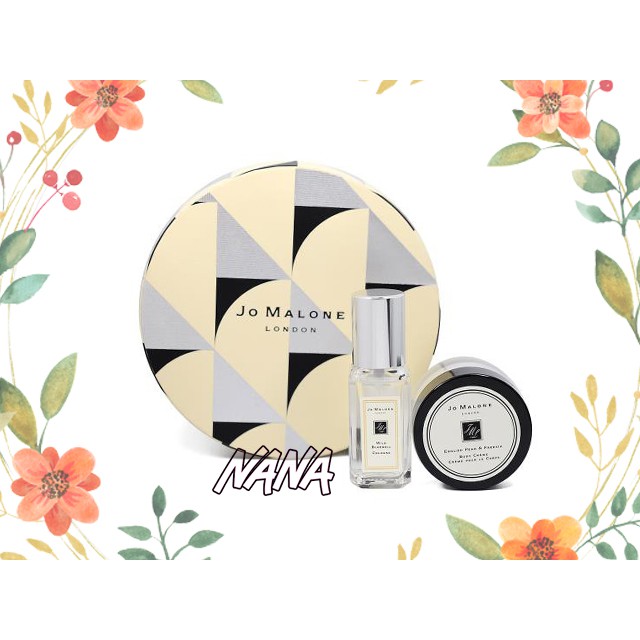 ◆NANA◆Jo Malone  2020聖誕限定 藍風鈴香水9ml+英國梨與小蒼蘭潤膚乳霜15ml