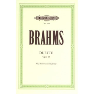 Johannes Brahms 4 Duets Op. 28 for Alto, Baritone and Piano