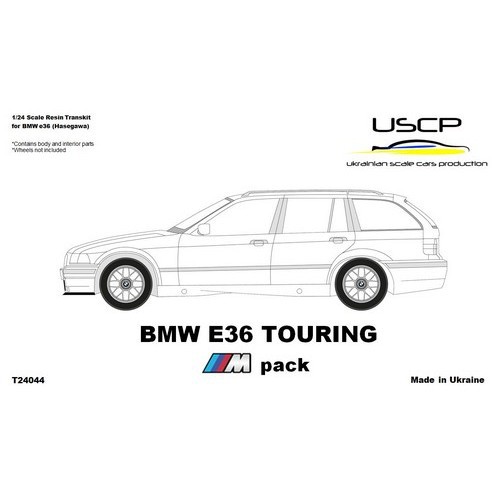 【傑作坊】USCP T24044 1/24 BMW E36 TOURING M pack改裝套件 For H