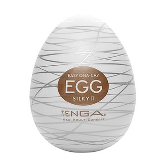 [送潤滑液]日本TENGA-EGG-018 SILKY II自慰蛋 濃厚織紋 女帝情趣用品自慰蛋情趣用品吸