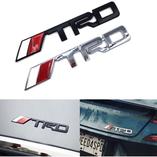 豐田 TRD 三維徽章金屬尺寸大/小 T-8 汽車徽章前格柵標誌 TRD 貼紙汽車配件