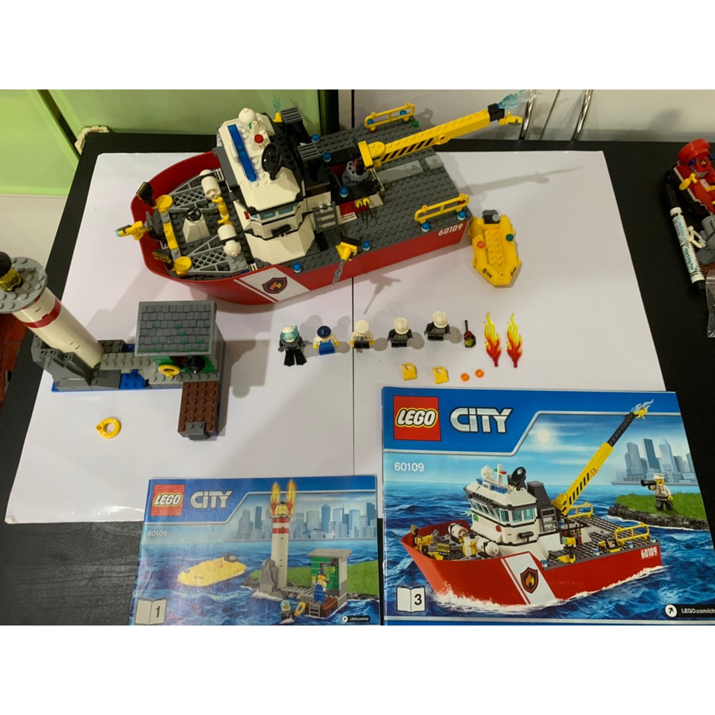 LEGO 樂高積木 60109 CITY 城市系列 消防船