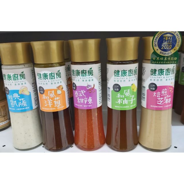 10 5 14 味全健康廚房沾拌淋醬 經典凱薩 和風洋蔥 泰式甜辣 和風柚子 焙煎芝麻200ml 瓶 蝦皮購物