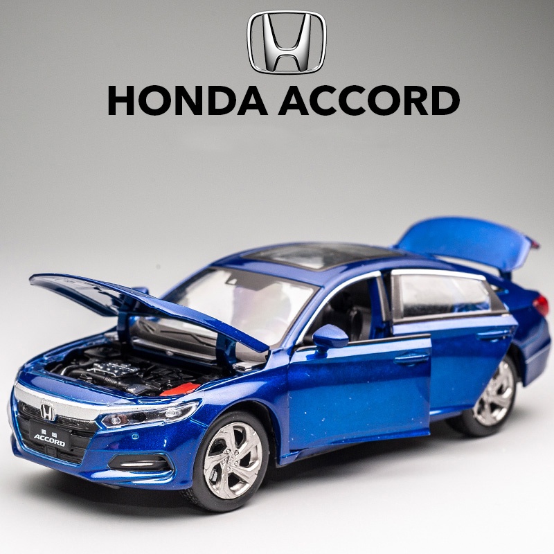 D.1:32 HONDA ACCORD X 汽車模型合金壓鑄玩具車門可打開汽車卡車
