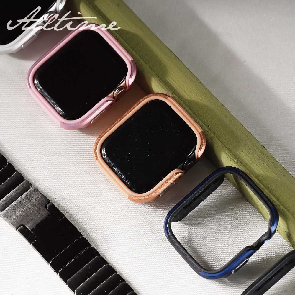 【AllTime】鎧甲風格防撞邊框 Apple watch 手錶保護殼